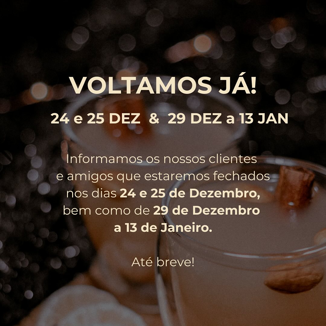 Voltamos já! Voltamos já!